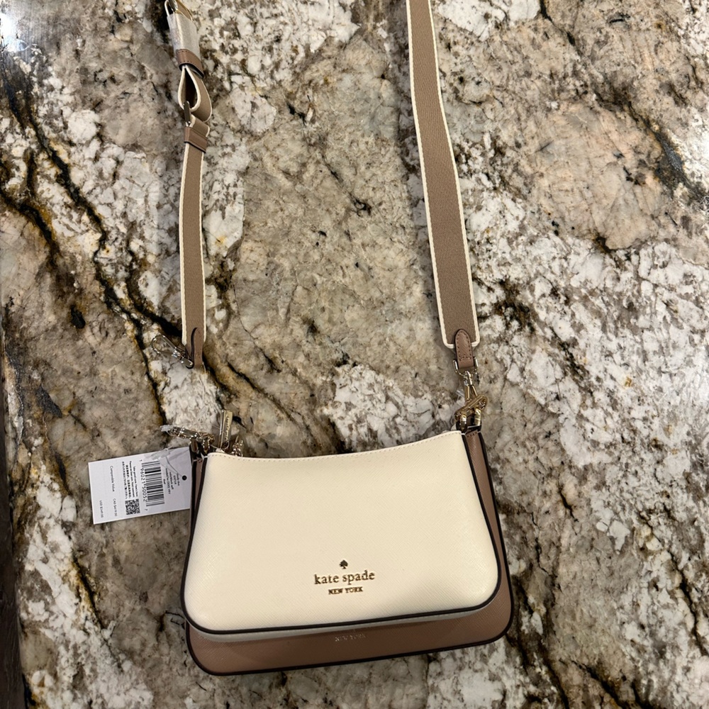 Kate Spade Cream Crossbody Bag with Timeless Elegance